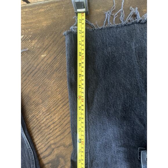 Abercrombie & Fitch Jeans Women 30/10 Curve Dad High Rise Black Denim Capsule - Picture 6 of 7